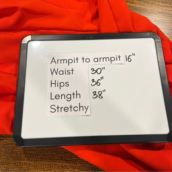 Sharagano Elegant blood Orange Sleeveless Dress business style size 4 - Picture 11 of 15